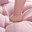Méridienne de 55 po, revêtement en chenille rose, coussins amovibles pour un lit de style moderne, salon douillet et confortable