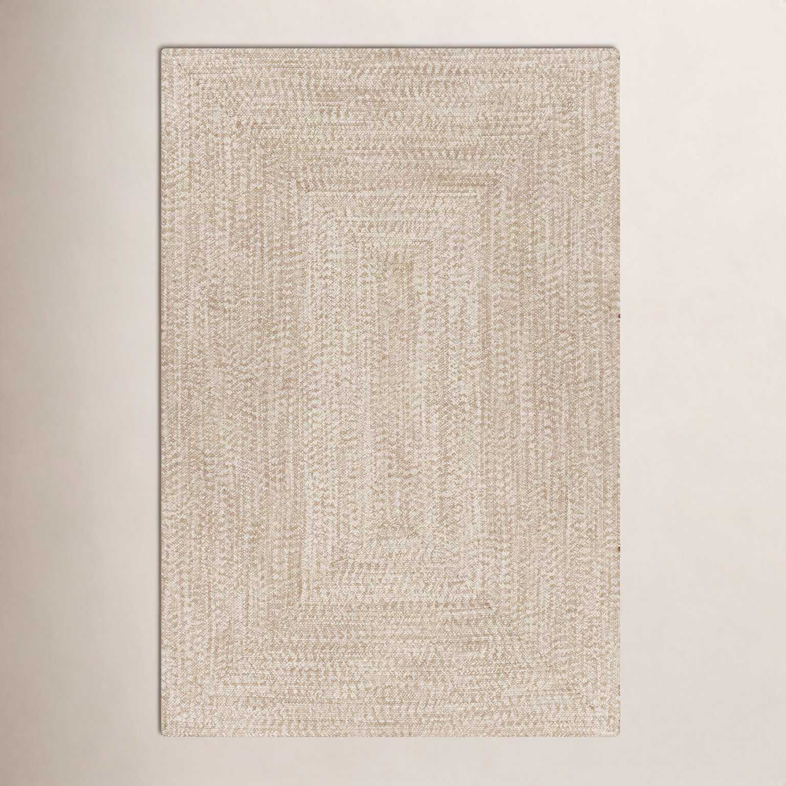 Leroux Beige Outdoor Rug, Rectangle 3' x 5'