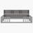 Grey Watsons Floor Bed With Bedside Bookcase, Shelving, And Safety Guardrails-1831159702-1831159703