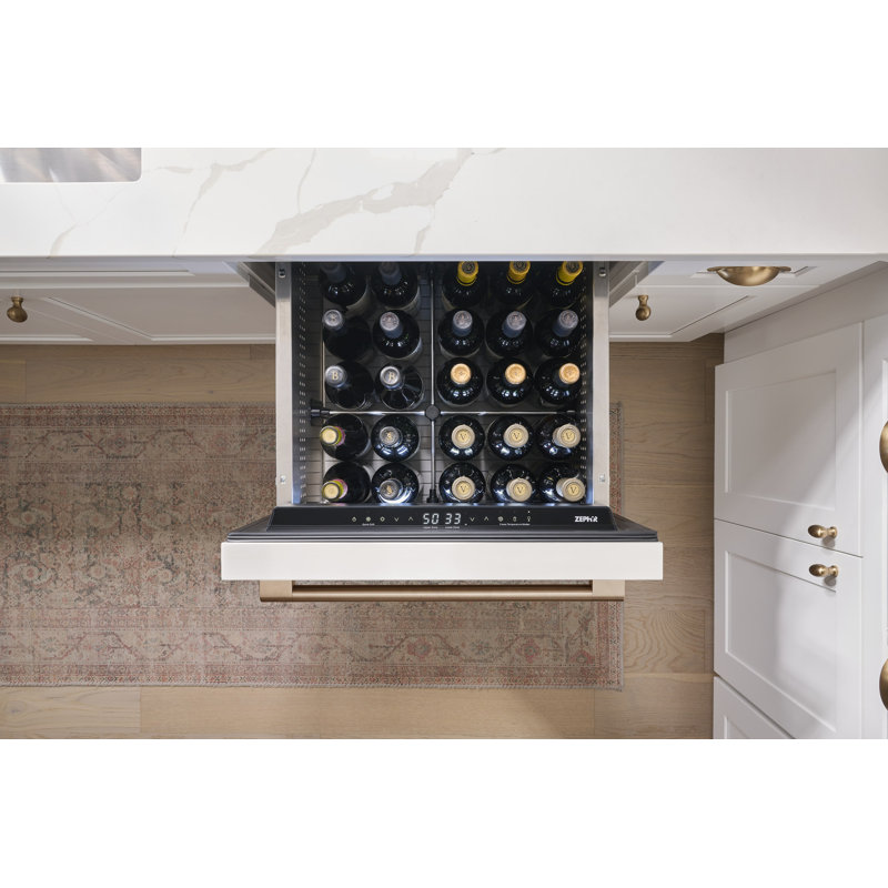 Zephyr Presrv 24" Built-In Dual Zone Panel Ready Refrigerator Drawers