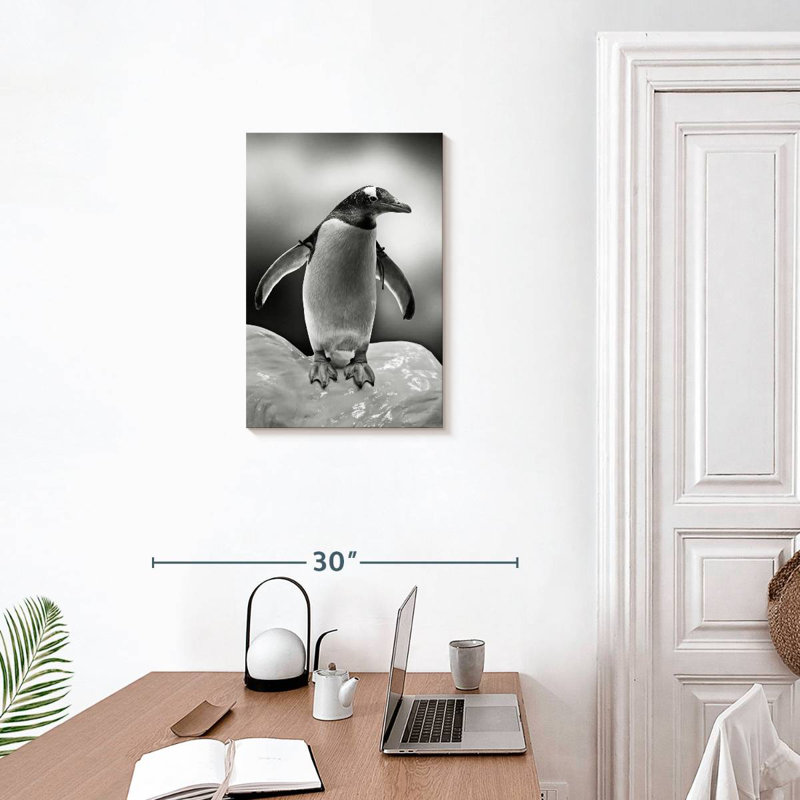 Pingouin glacé, H 24 po x l 16 po