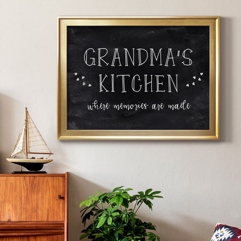 " Grandma's Kitchen ", 18.5" H x 24.5" W x 1" D, Gold