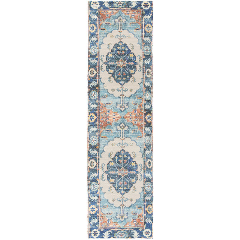 Tapis de performance géométrique tissé à la main Amanda, Tapis de couloir 2 pi 3 po x 6 pi