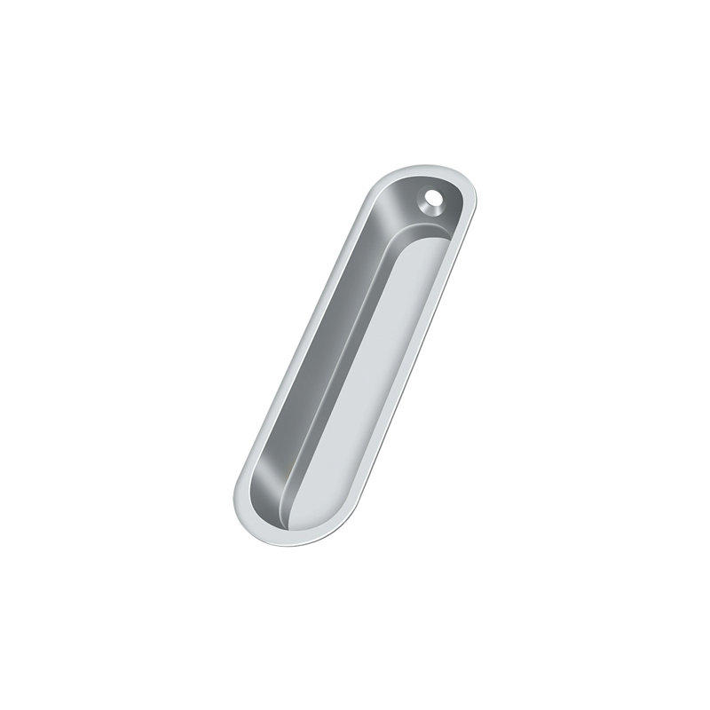 Cup / Bin Pull, Polished Chrome