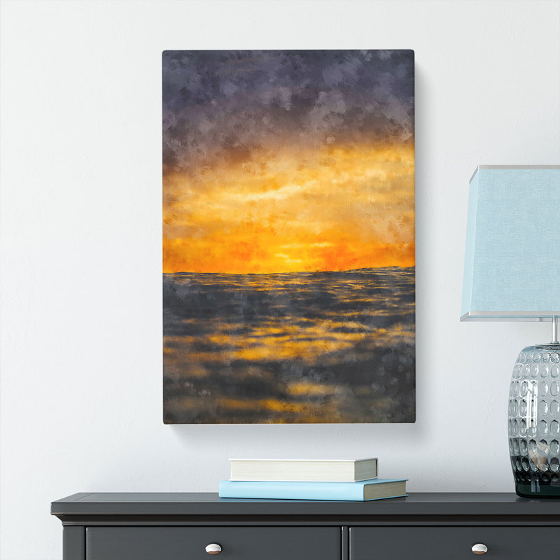 Ocean Of Clouds Abstract - Wrapped Canvas Print, 91cm H x 60cm W x 4cm D