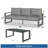 2-Piece 3-Seat Outdoor Sofa Couch Set-129010788