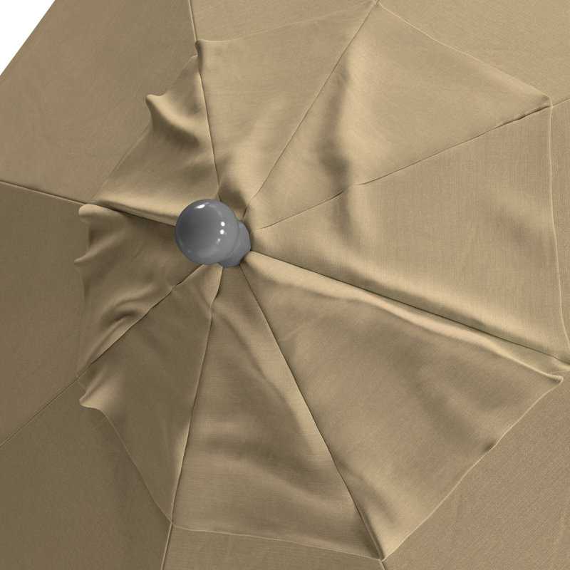 Parasol de marché 9 pi Yadira, Toile Sunbrella® beige antique