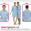 Peignoir en microfibre gaufré unisexe au-dessus du genou avec poches-1674463013-1674463014-1677618283