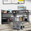 Bureau d'ordinateur 31,5 po pour petits espaces, bureau de bureau moderne avec tablette de rangement et support pour écran-392189953