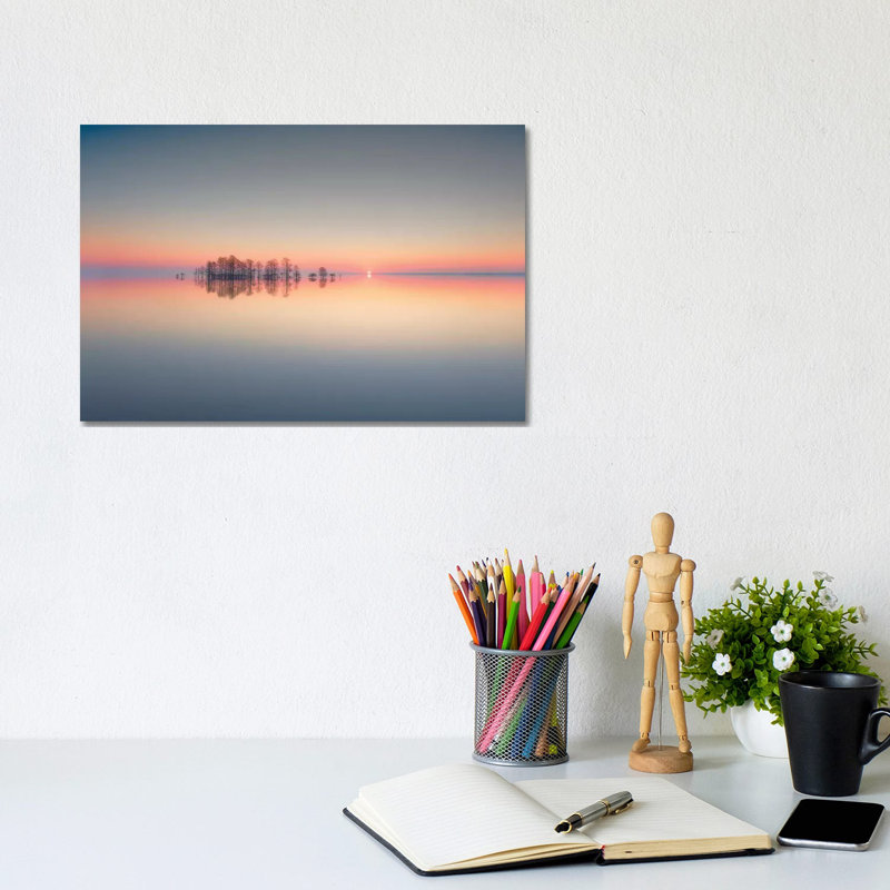 Lake Mattamuskeet Memory by Liyun Yu - Wrapped Canvas Gallery-Wrapped Canvas Giclée, 20.32 cm H x 30.48 cm W