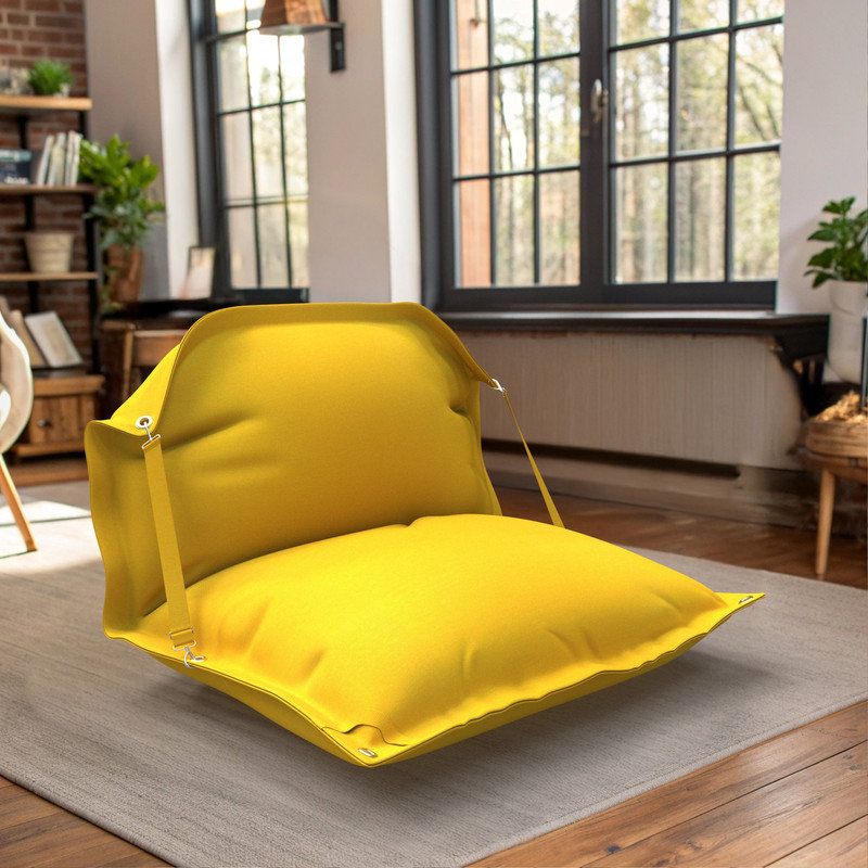 Sunbrella Bean Bag Chair Lounger Cover (Bag Only), Canvas Sunflower Yellow, 30.5cm H x 149.9cm W x 200.7cm D