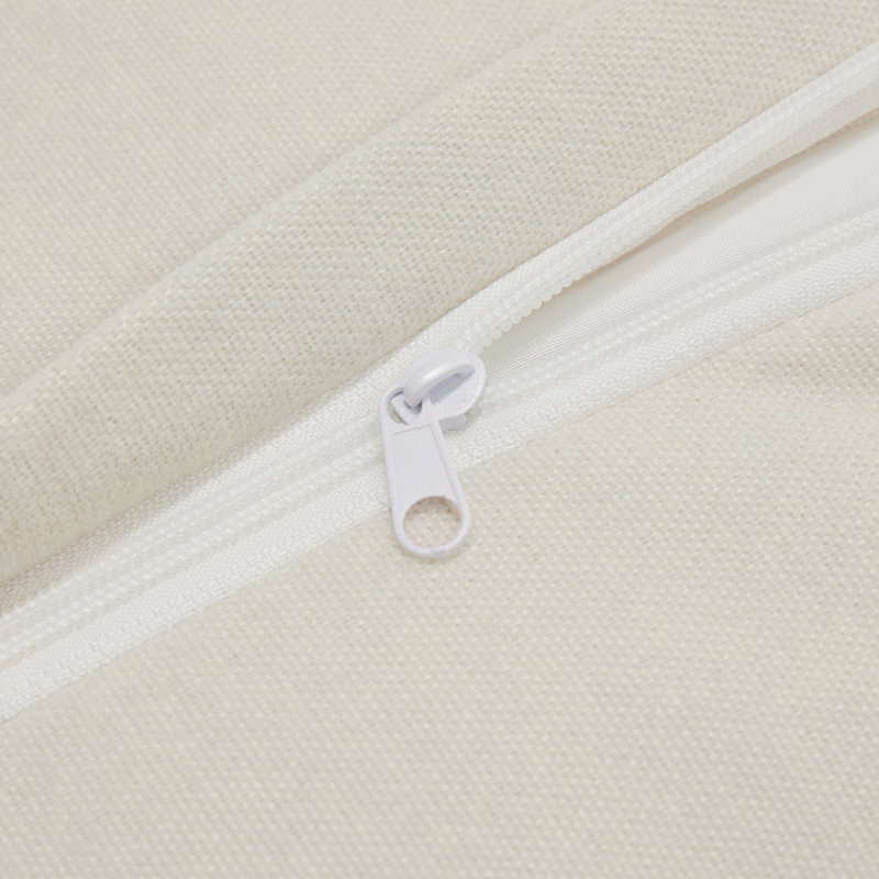 Armless Sofa, Cream Chenille