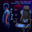 Inbox Zero Adjustable Reclining Ergonomic Swiveling PC & Racing Game Chair in Black/Blue