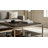 Square Coffee Table with Wood Top, Stainless Steel Frame, and Tempered Glass Shelf, 39"