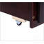 Lit simple en bois de pin avec tête de lit, pied de lit, lit gigogne et trois tiroirs de rangement, finition espresso pour plus de durabilité et de style