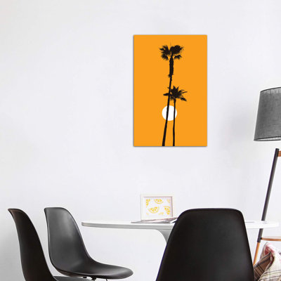 Paradise - Yellow by Kubistika - Wrapped Canvas Print