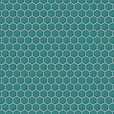 Carreau de mosaïque en porcelaine nid d'abeille 2 po x 2 po Tribeca