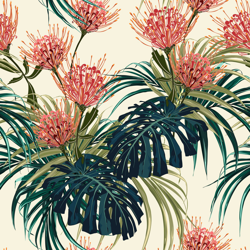 Palm Leaves by Fstockfoto - Wrapped Canvas Print, 30cm H x 30cm W x 3.8cm D