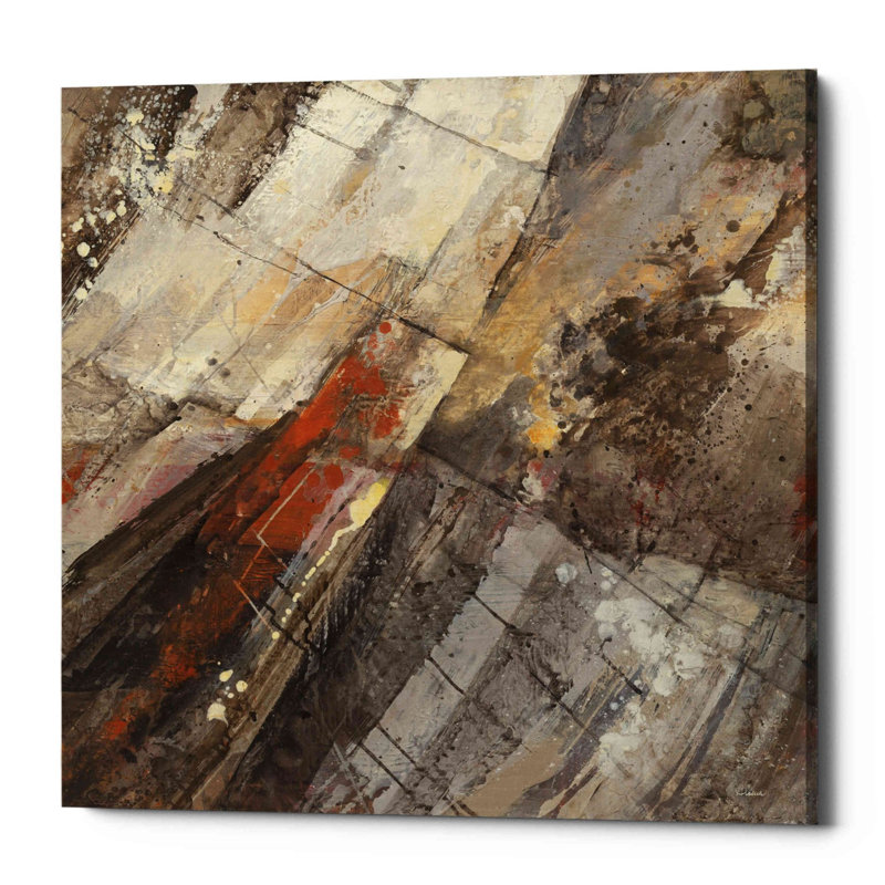 «Fire and Ice» par Albena Hristova, art mural sur toile, H 18 po x l 18 po x P 0,75 po