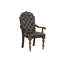 Fauteuil Maximus avec dossier capitonné en polyuréthane brun