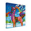 Toile tendue - art mural «pop-art-renne» Howie Green pour le salon, la chambre à coucher ou le bureau - 24 x 24