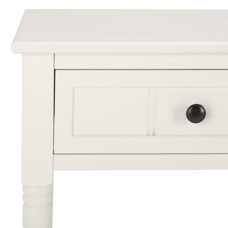 Console en bois massif 35,8 po Malmesbury, Crème patinée