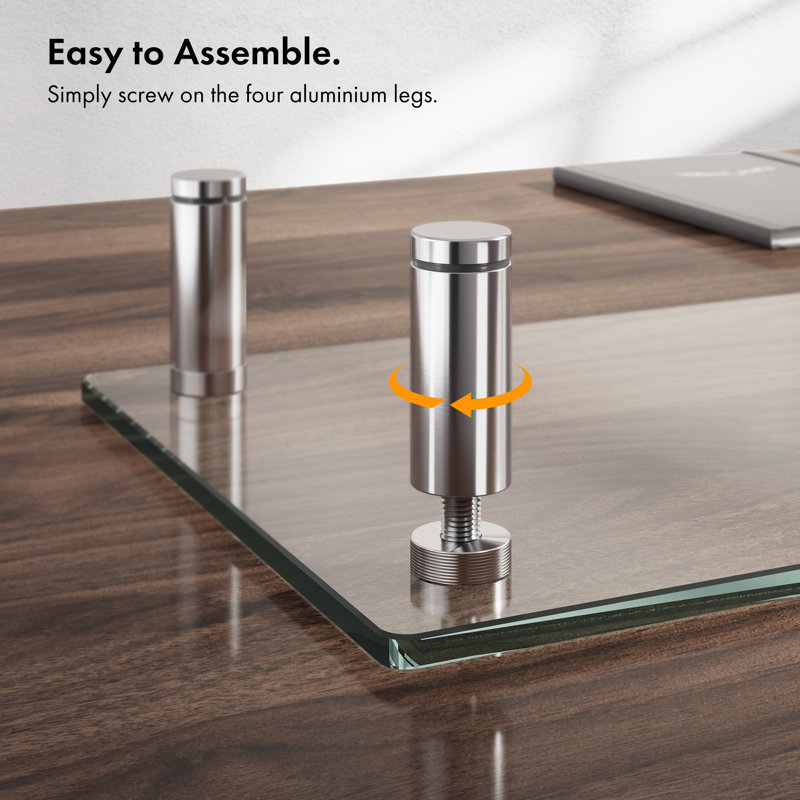 Glass Monitor Stand, Clear