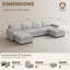 Canapé modulaire en U-976265033