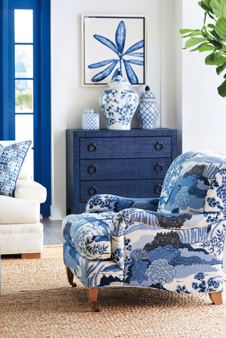 Blue and White