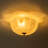 3-light Glass Semi Flush Mount-119728116