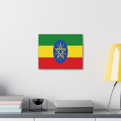 "Drapeau de l'Ethiopie" sur toile