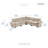 Snyder 110.5" Modern & Contemporary Modular Sectional Sofa - Chenille Modular Sectional Sofa with Versatile 5-Piece Modular Design, Durable Plywood Construction, Reversible & Easy-Care Cushions-1308671838-1335811741