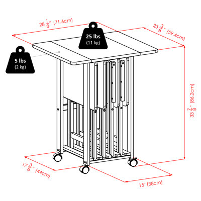 Ensemble de 4 tables-plateaux Adreanne