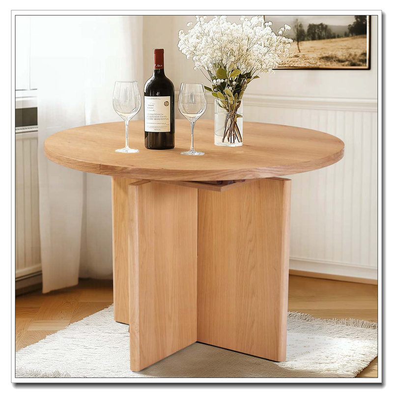 George Oliver Extendable Solid Wood Dining Table - Wayfair Canada