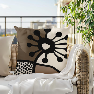 Vie Abstract Reversible Indoor/Outdoor Square Pillow