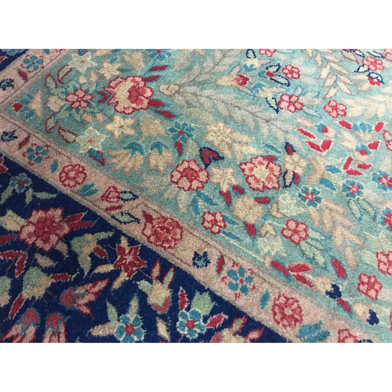 Hand-Knotted High-Quality Blue Area Rug