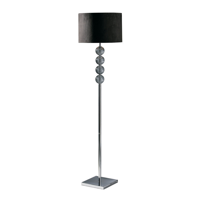 Andres 155cm Traditional Floor Lamp, Smoke