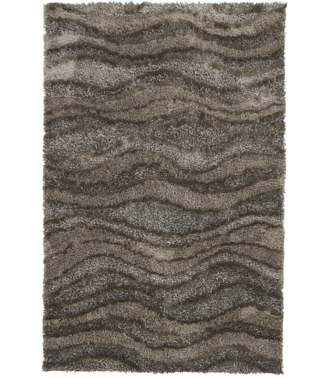 Areva Abstract Area Rug in Brown And Tan