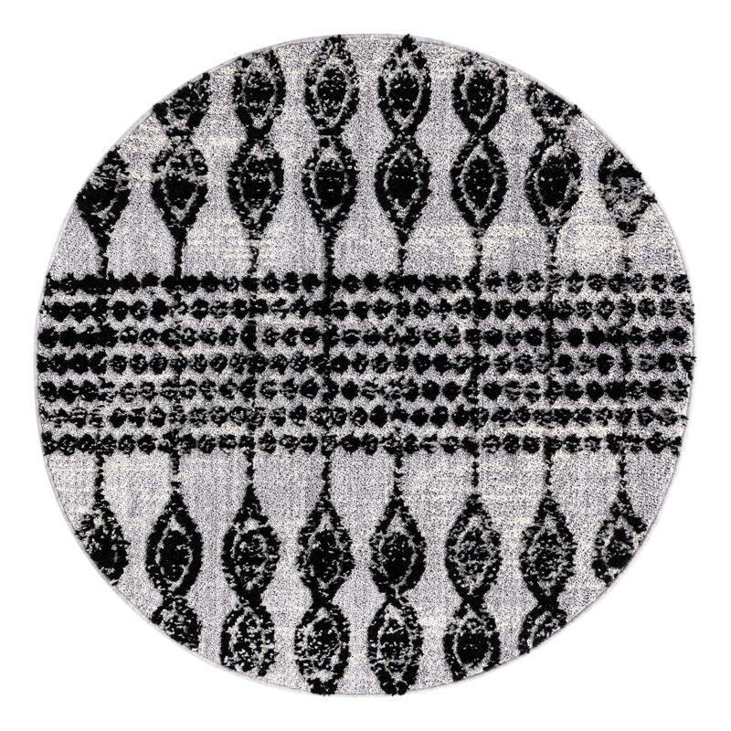 Orlando Geometric Indoor Rug, Round 4'