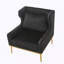 Chaise avec accoudoirs en velours Modern-130549281
