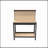 63" Tools Cabinet Working Tables Workbench Tool Storage Workshop Table with Drawers and Pegboard