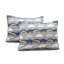 Ensemble de courtepointe réversible en microfibre bleu marine / gris -669599111