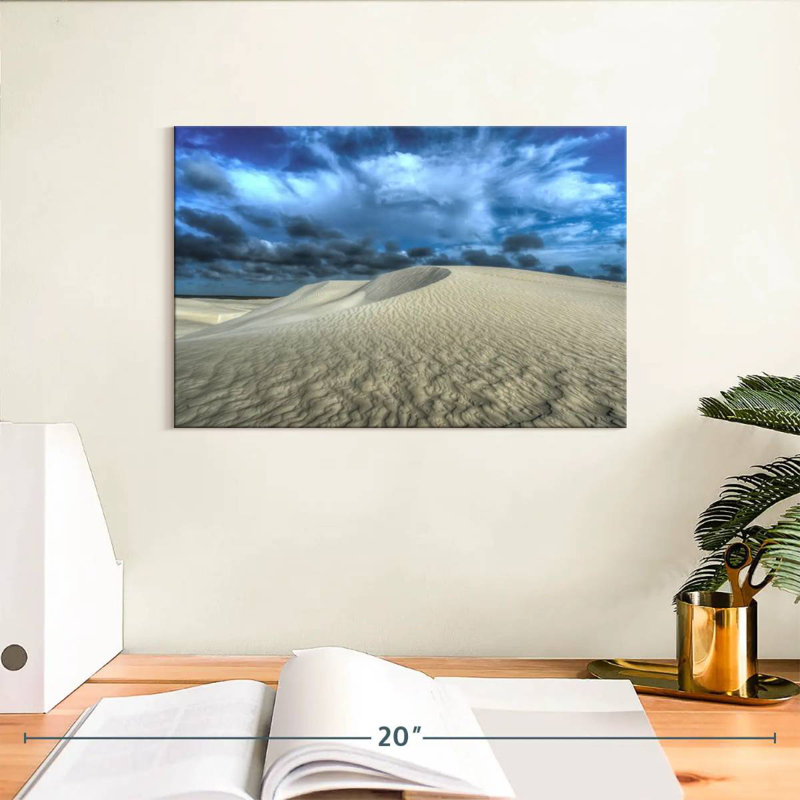 Dunes de sable blanc, H 8 po x l 12 po