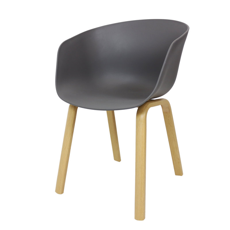 Elora 45cm H Side Chair in White, Grey