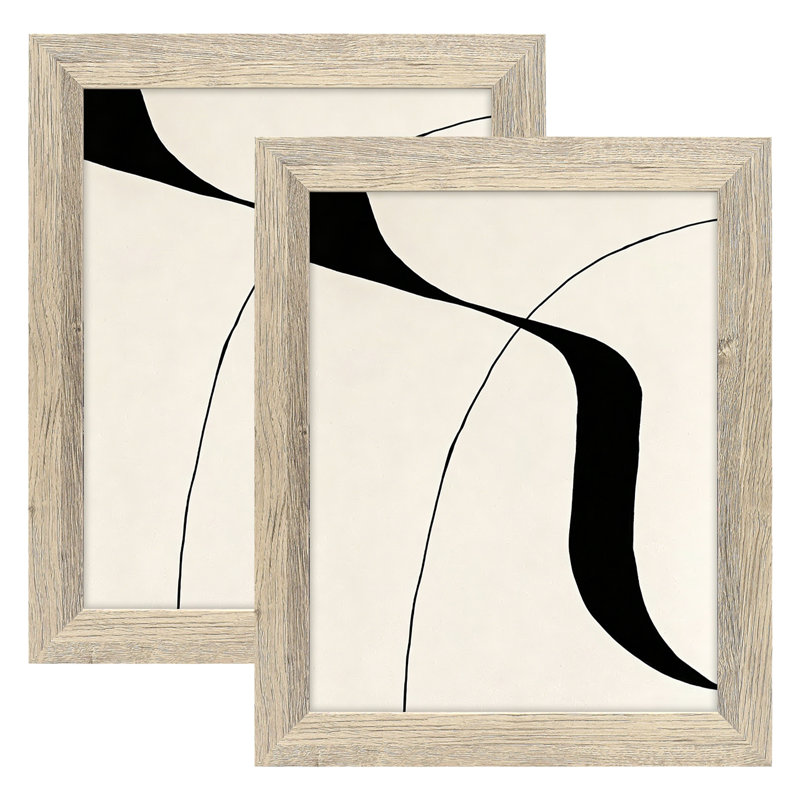 Rustic Distressed MDF Picture Frames, Wall Mount Photo Frames, Wood Beige