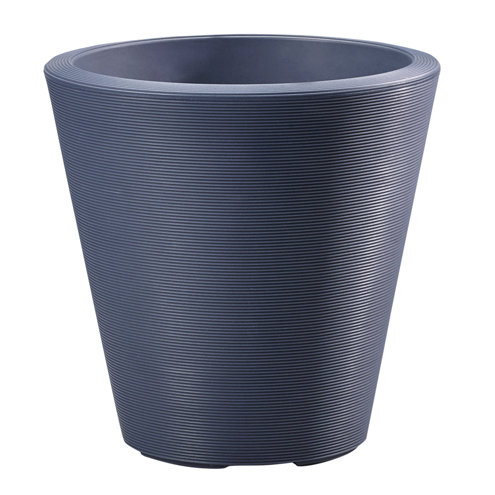 Madison Indoor/Outdoor Modern Round Planter, 34" H x 34" W x 34" D, Midnight Blue
