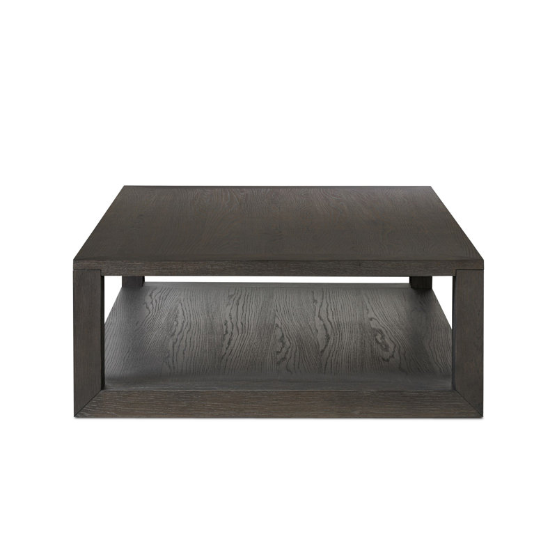 Thomas Solid Wood Coffee Table, Dark Anthracite