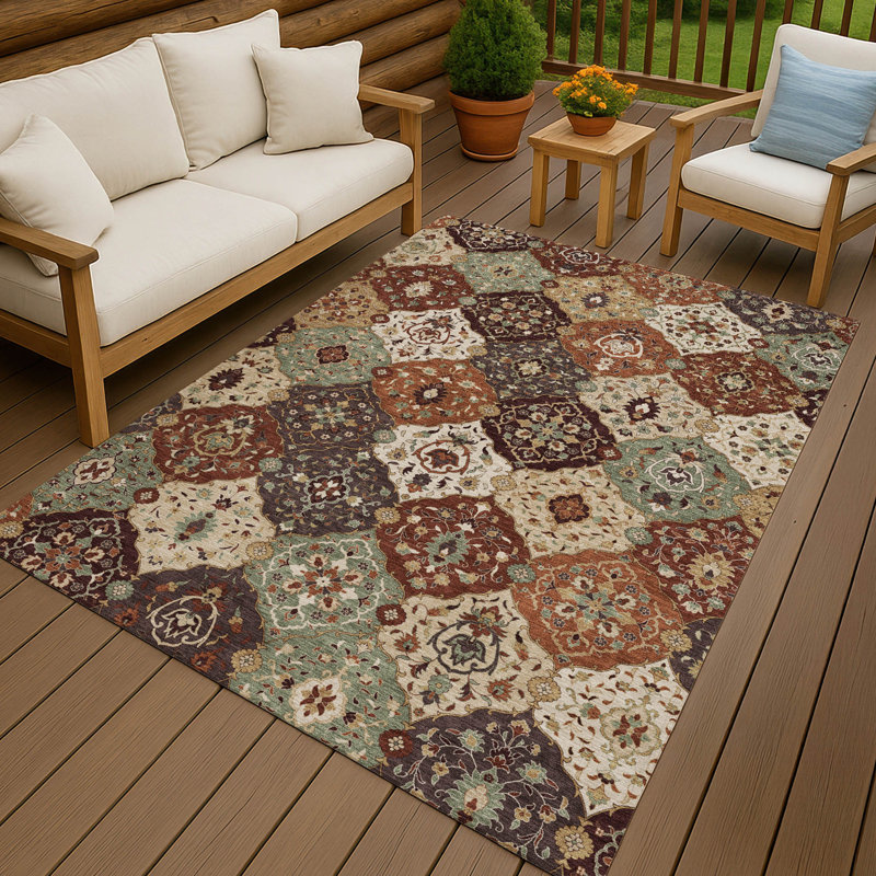 Tapis intérieur / extérieur lavable à la machine Matteson ACN2292, Rectangle 2 pi 6 po x 3 pi 10 po