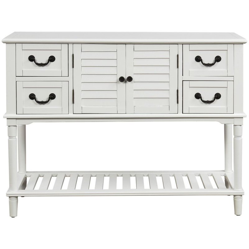 Console Lumpkin 45,3 po, Blanc