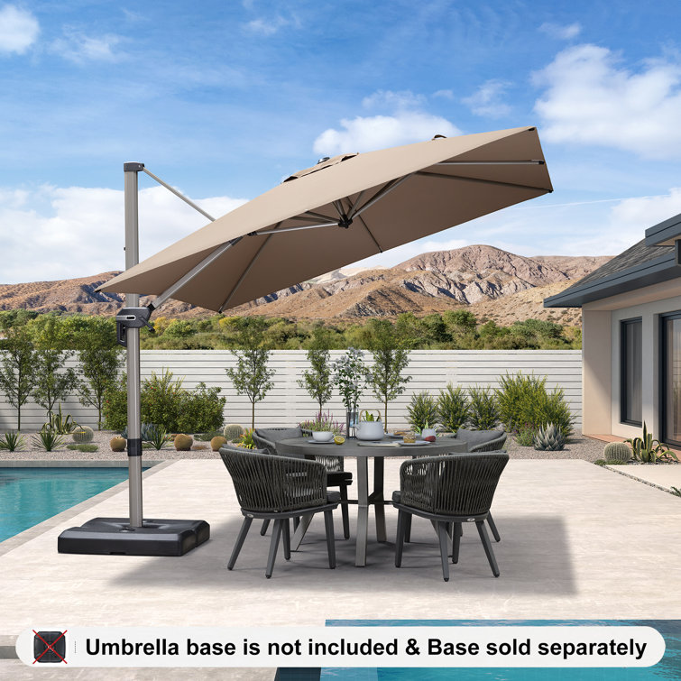 Arlmont & Co. Rishal 9' Square Cantilever Umbrella | Wayfair